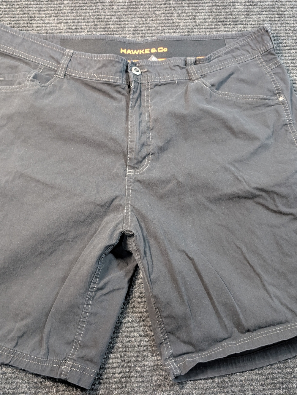 Hawke & Co Men's Dark Gray Flat Front Casual Shorts